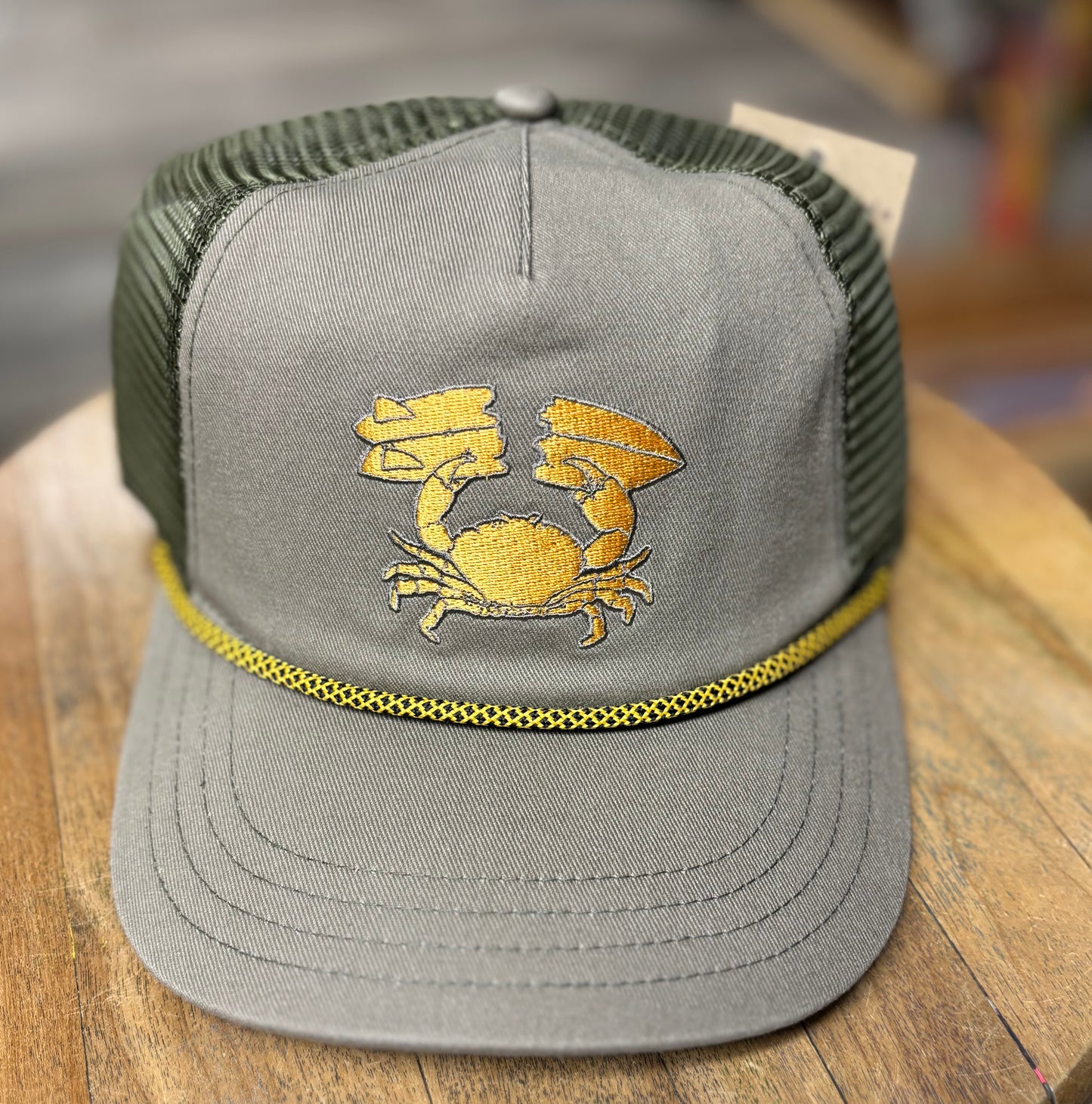 Santino Surf Designs Stone Crab Trucker Hat