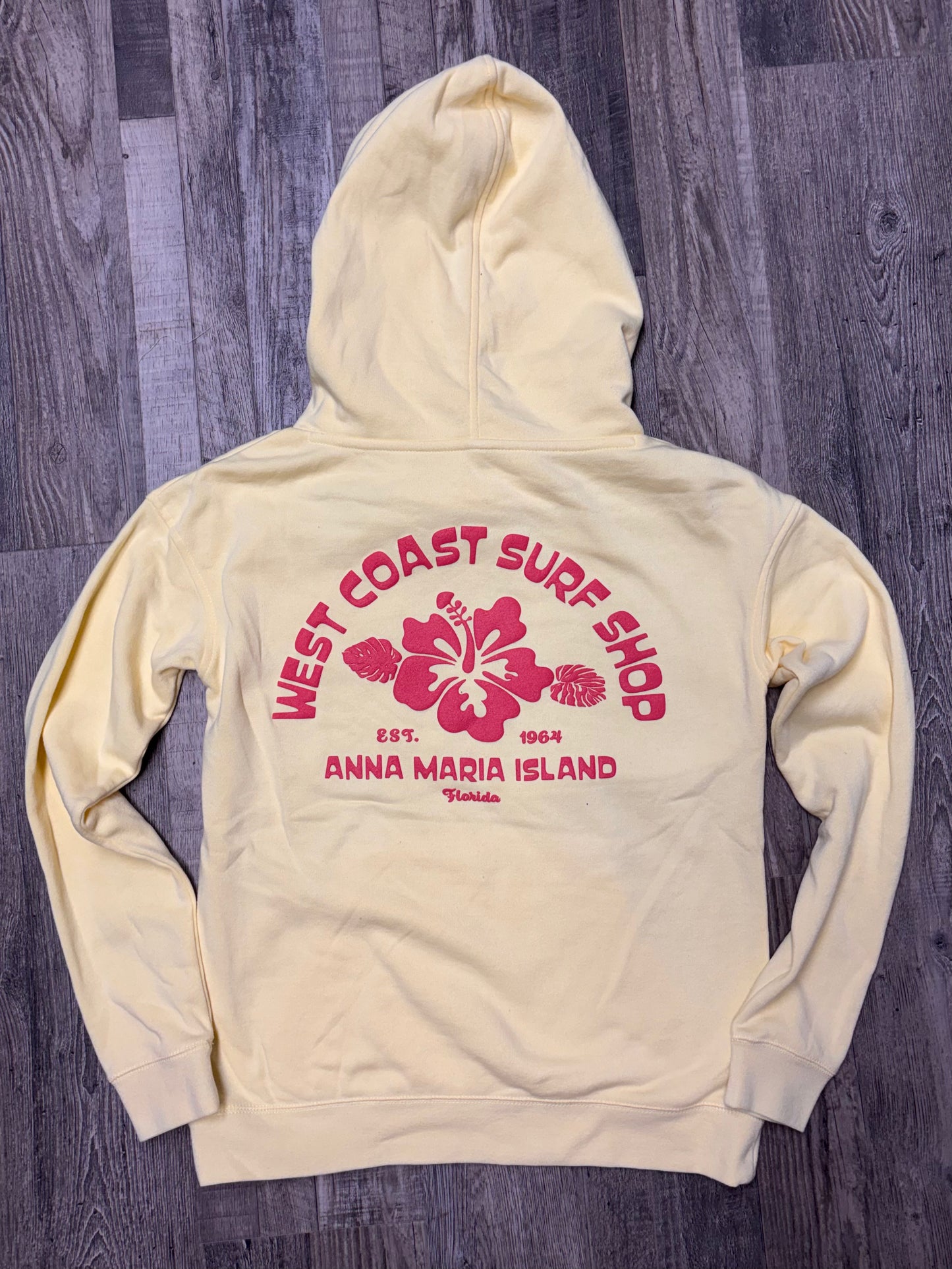 West Coast Surf Shop Puff Hibiscus Hoodie