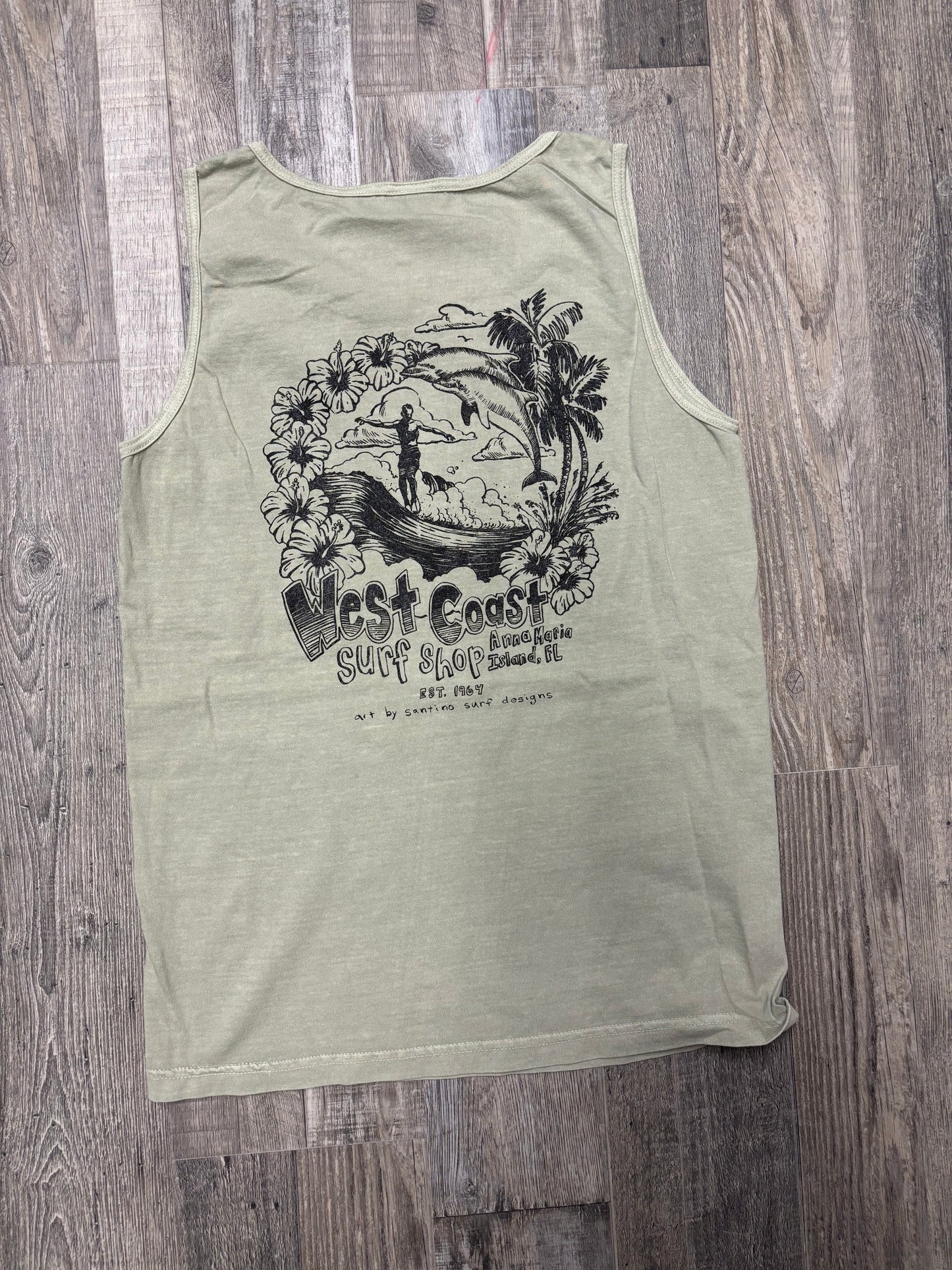 West Coast Surf Shop by Santino Surf Designs Tank
