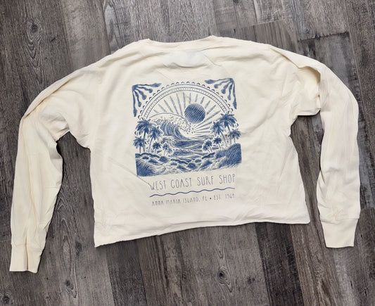 West Coast Surf Shop Women’s Cropped Long Sleeve Tee