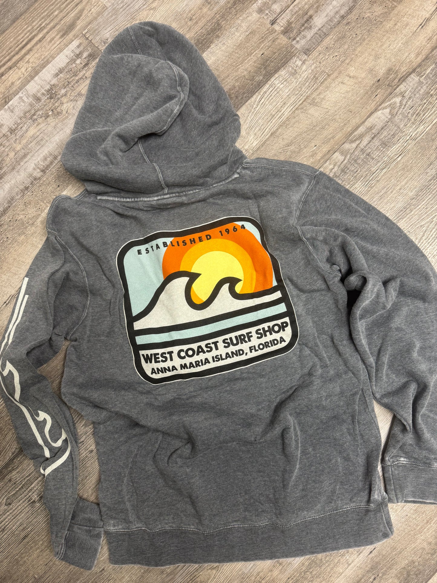 West Coast Surf Shop Heather Charcoal Pillow Talk Hoodie