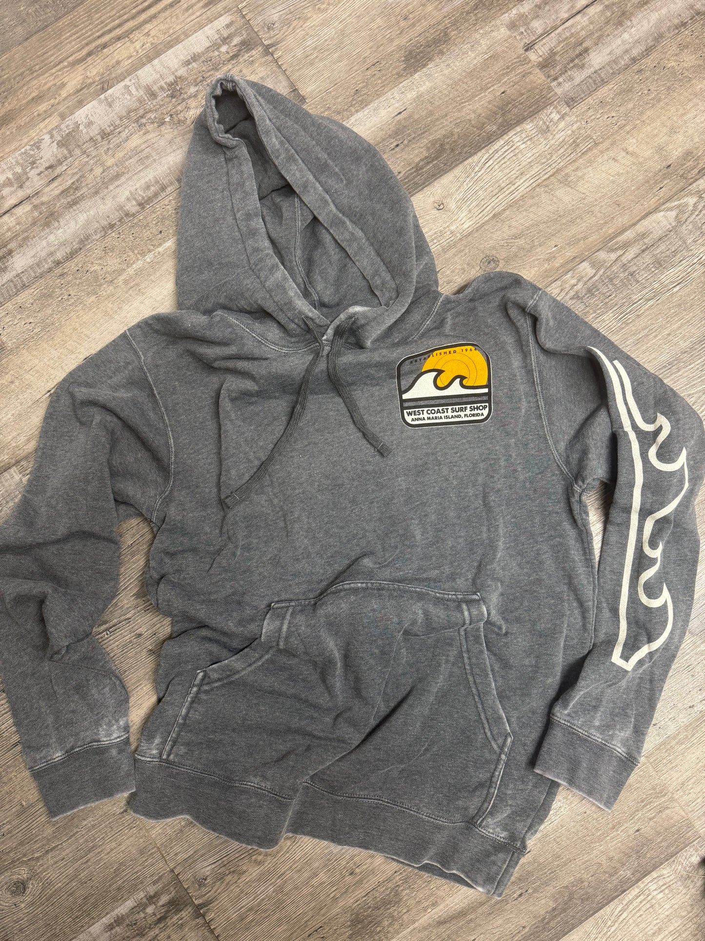 West Coast Surf Shop Heather Charcoal Pillow Talk Hoodie