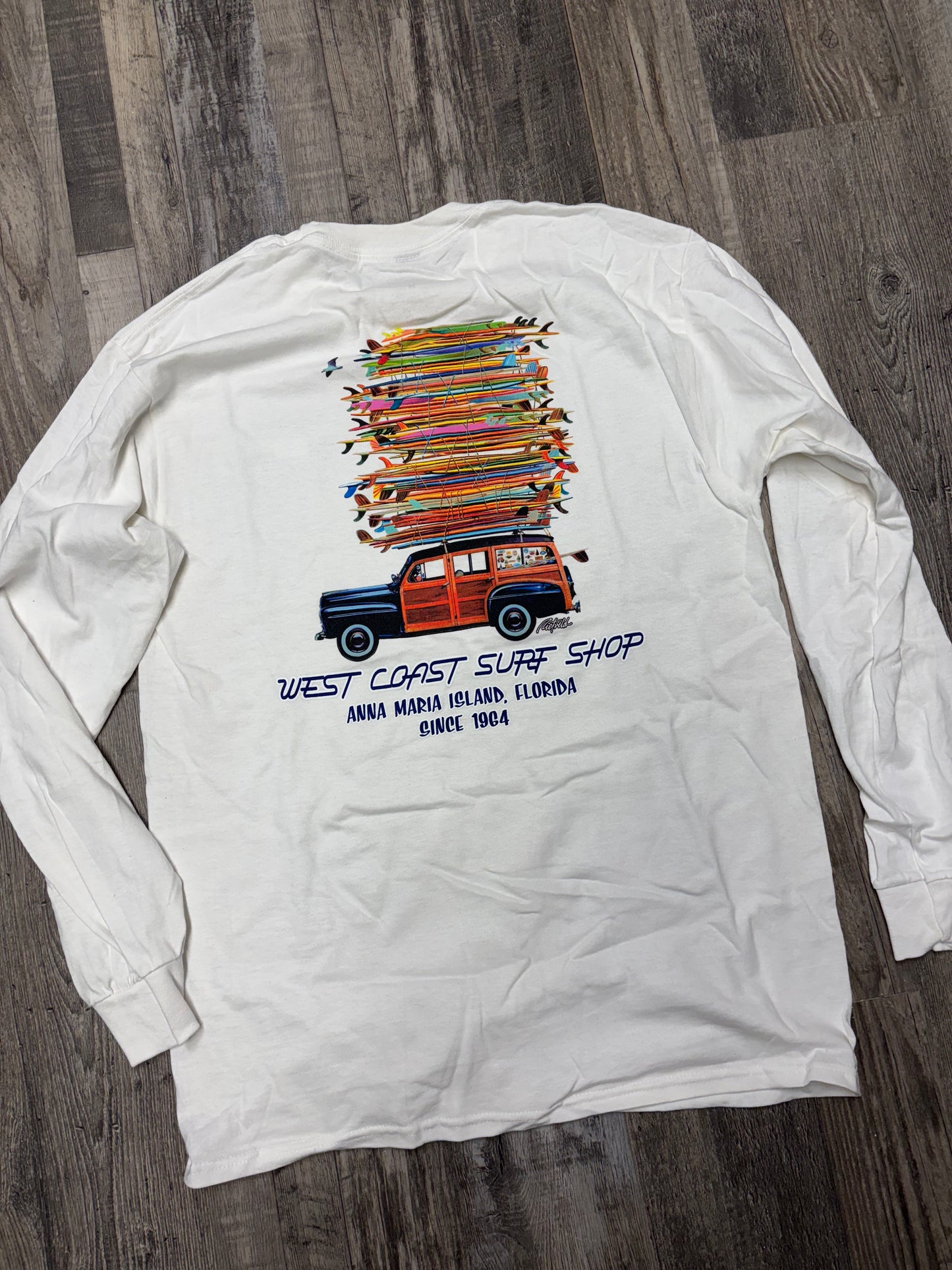 West Coast Surf Shop Woody Long Sleeve Tee
