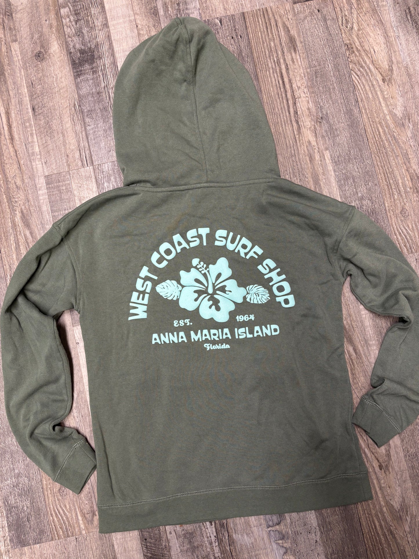 West Coast Surf Shop Puff Hibiscus Hoodie