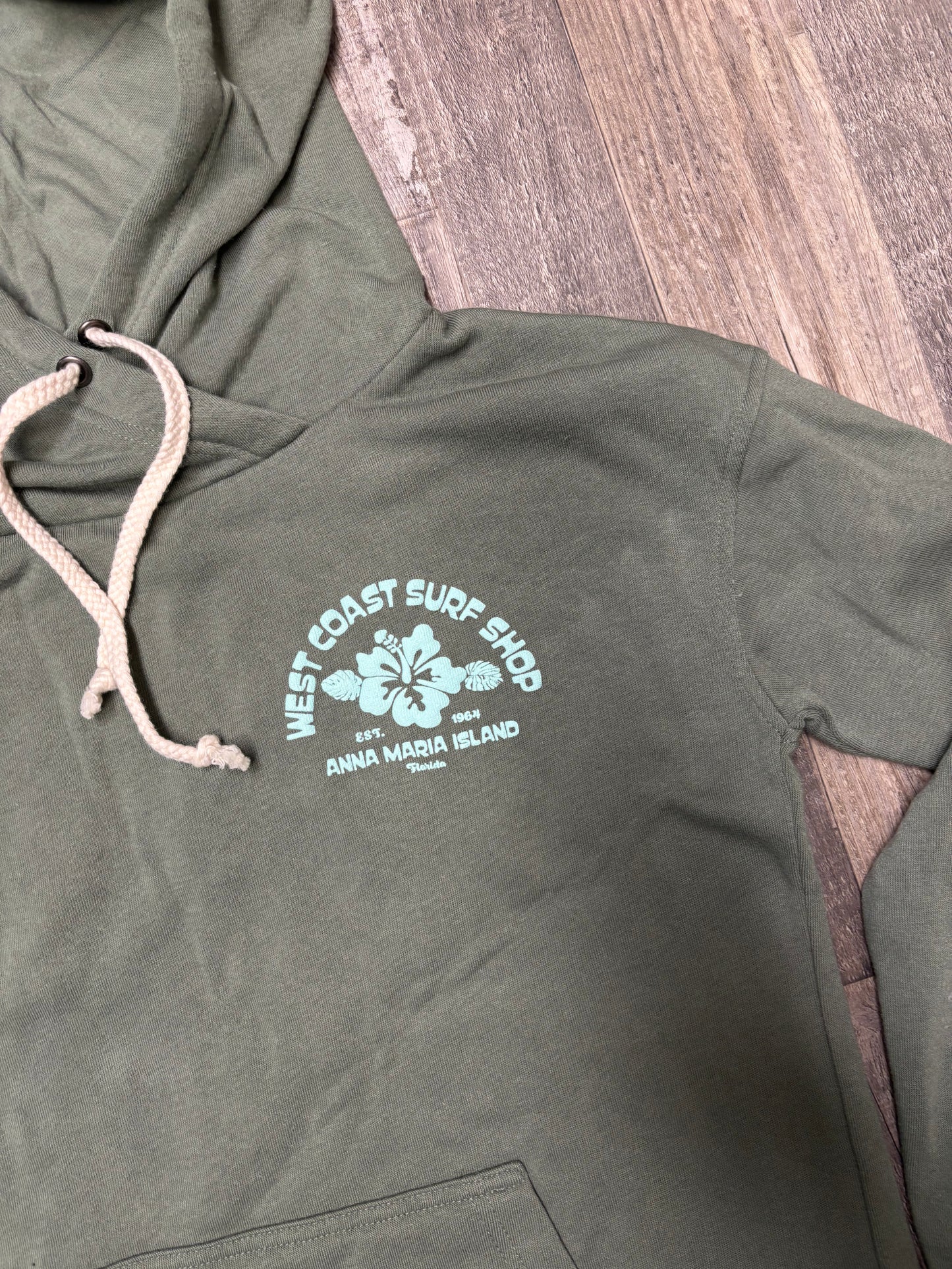 West Coast Surf Shop Puff Hibiscus Hoodie