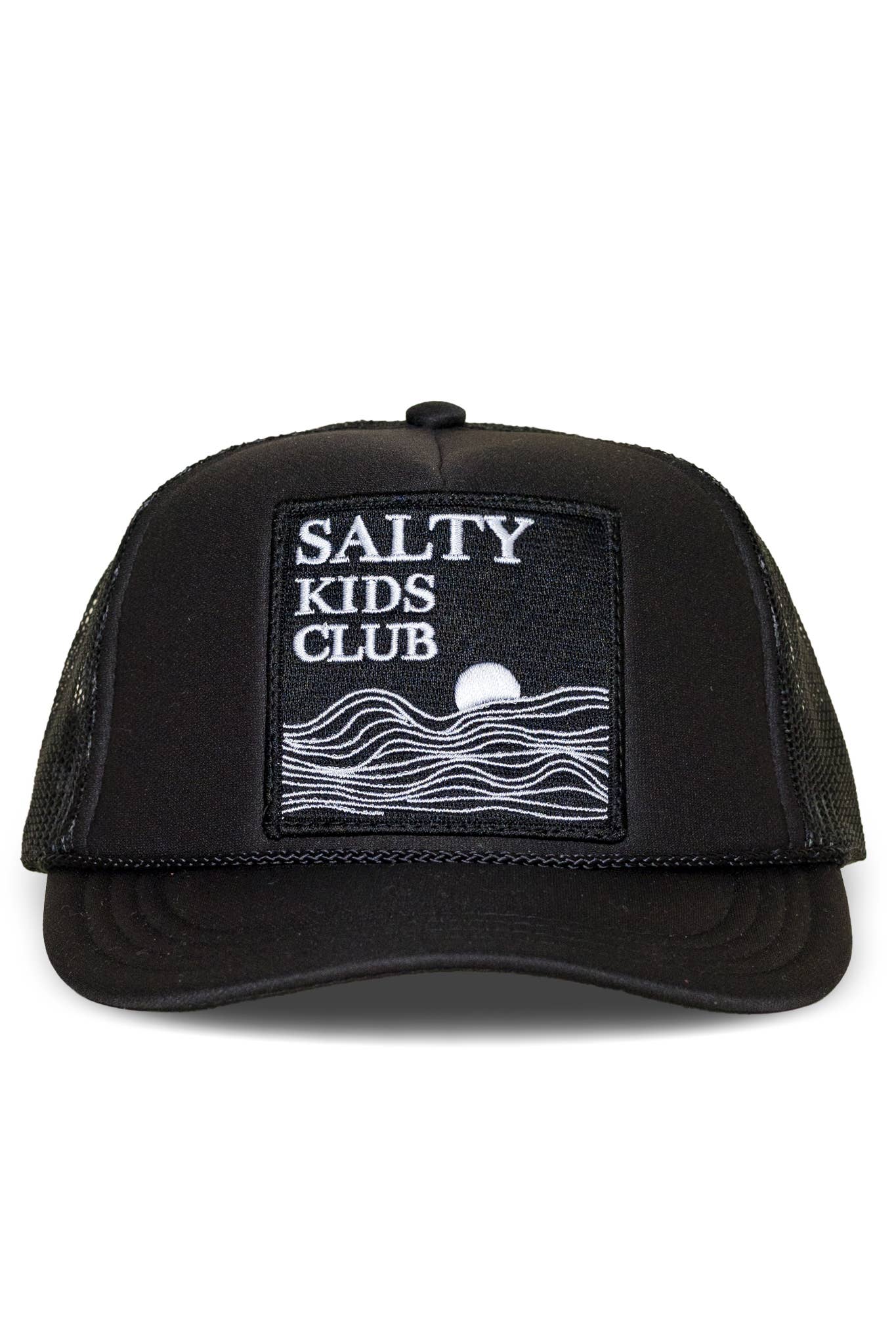 Youth Salty Kids Club Trucker hat in Black