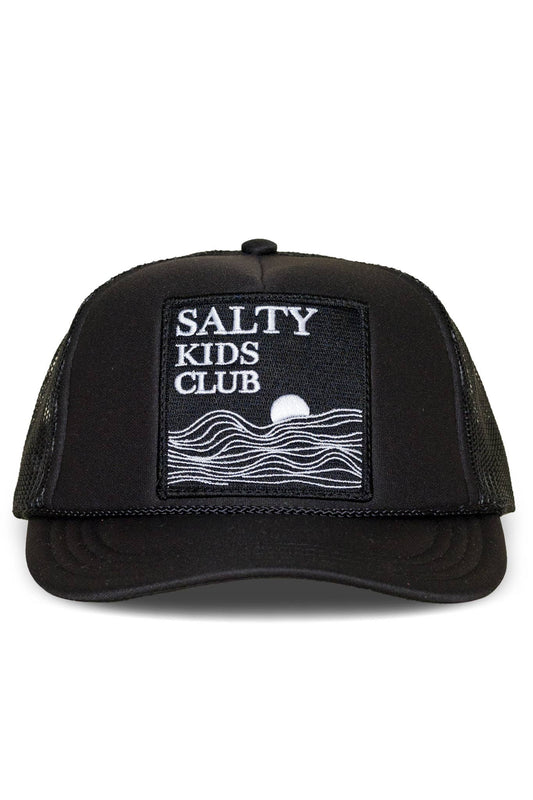 Youth Salty Kids Club Trucker hat in Black