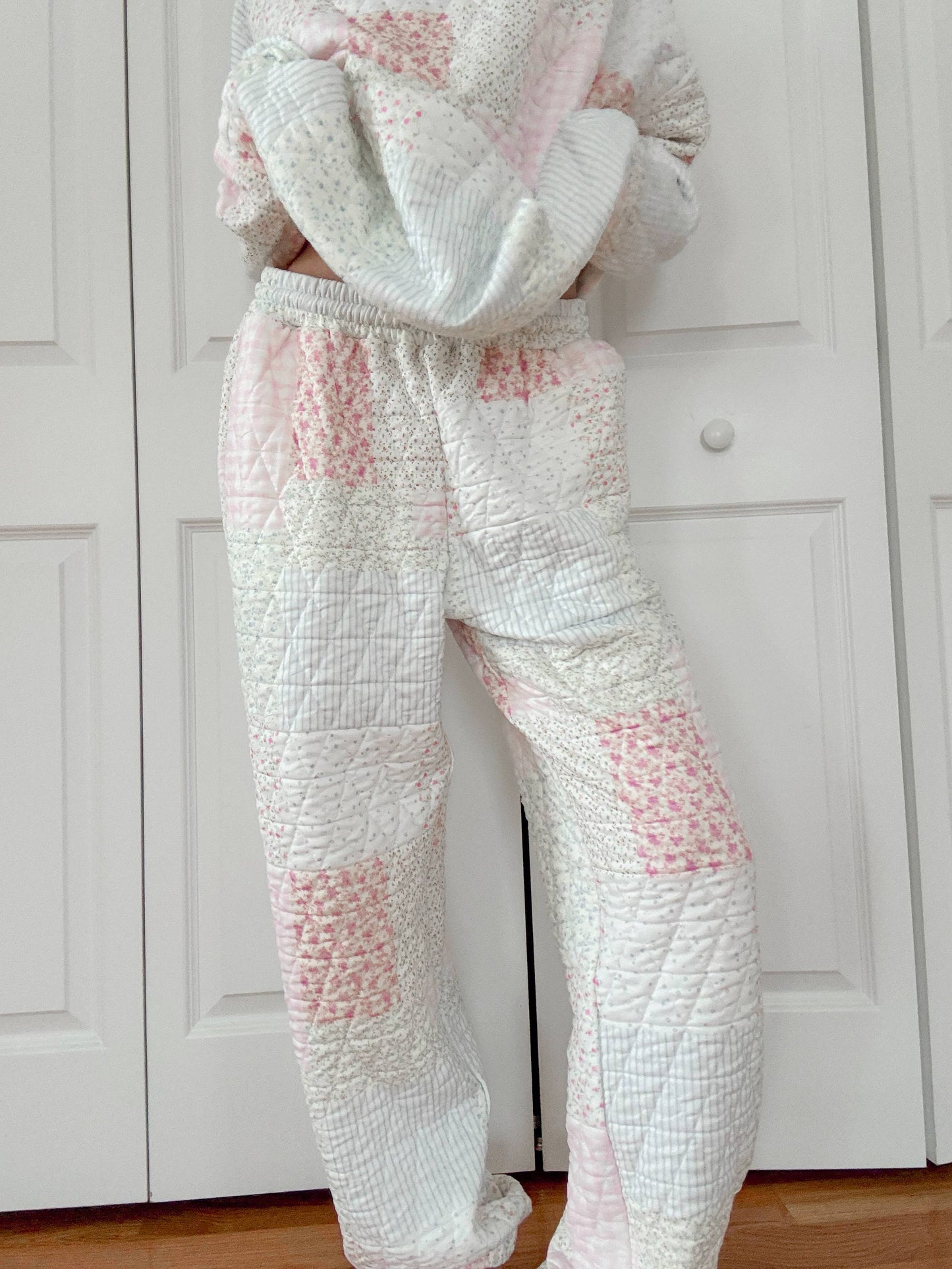 Quilted Pastel Joggers